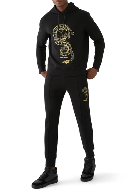 Lunar New Year Dragon Double-Jersey Hoodie